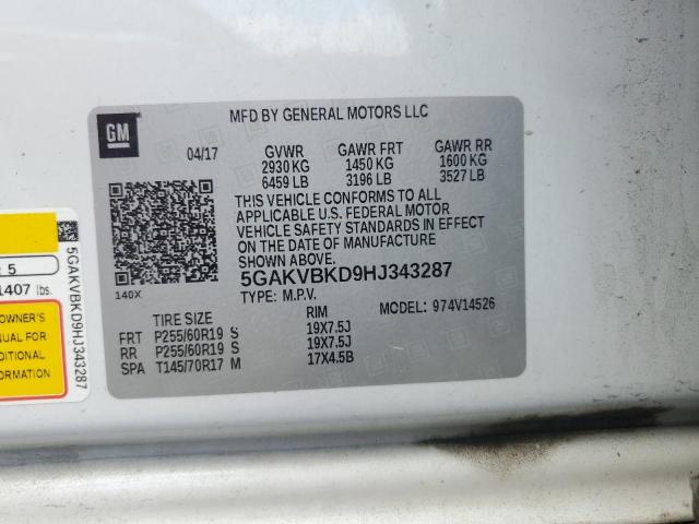 Photo 12 VIN: 5GAKVBKD9HJ343287 - BUICK ENCLAVE 