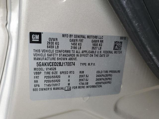 Photo 11 VIN: 5GAKVCED2BJ170074 - BUICK ENCLAVE CX 