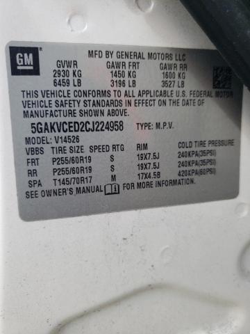 Photo 12 VIN: 5GAKVCED2CJ224958 - BUICK ENCLAVE 