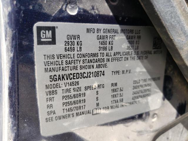 Photo 9 VIN: 5GAKVCED3CJ210874 - BUICK ENCLAVE 