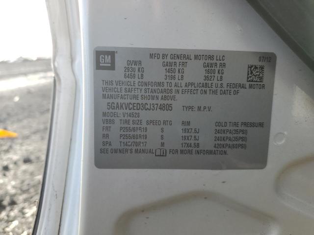 Photo 12 VIN: 5GAKVCED3CJ374805 - BUICK ENCLAVE 