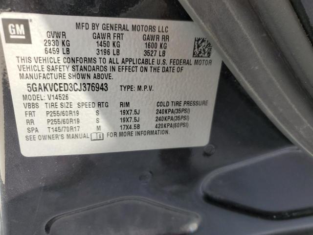 Photo 12 VIN: 5GAKVCED3CJ376943 - BUICK ENCLAVE 