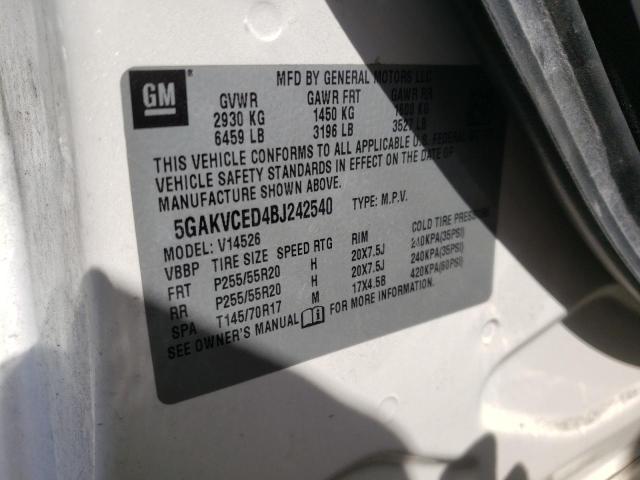 Photo 13 VIN: 5GAKVCED4BJ242540 - BUICK ENCLAVE CX 