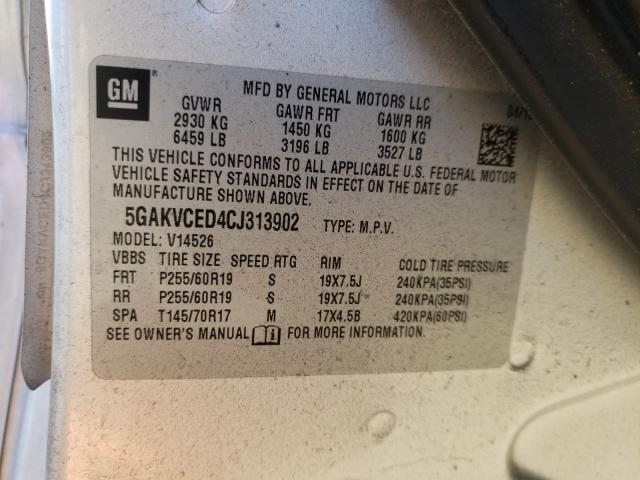 Photo 9 VIN: 5GAKVCED4CJ313902 - BUICK ENCLAVE 