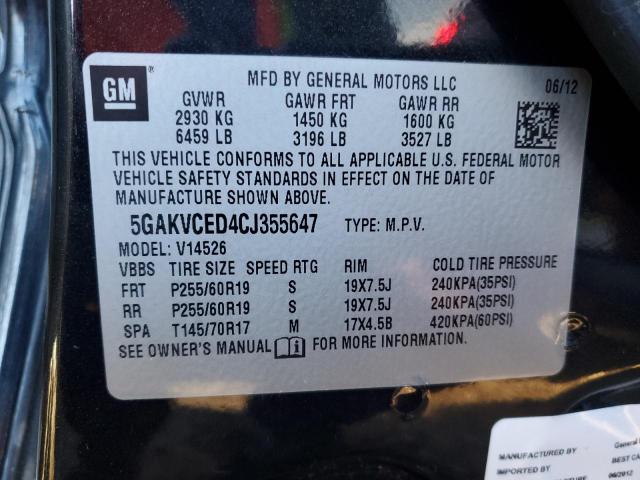 Photo 12 VIN: 5GAKVCED4CJ355647 - BUICK ENCLAVE 