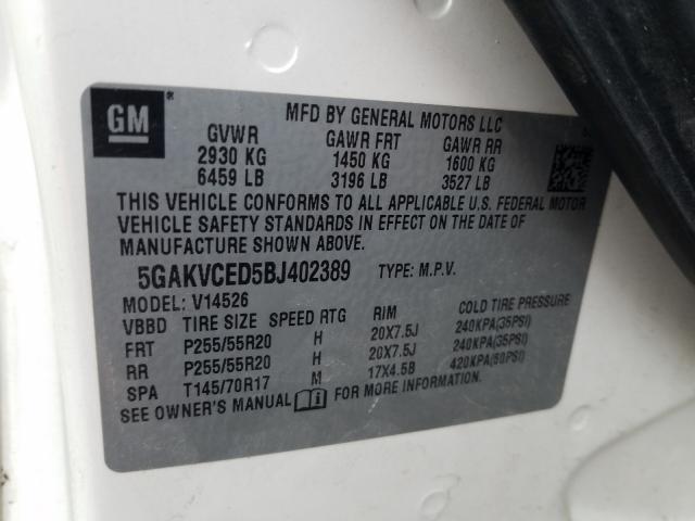 Photo 9 VIN: 5GAKVCED5BJ402389 - BUICK ENCLAVE CX 