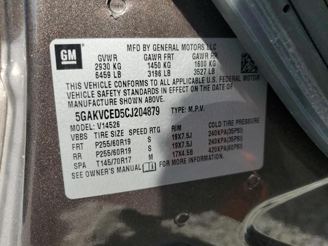 Photo 12 VIN: 5GAKVCED5CJ204879 - BUICK ENCLAVE 