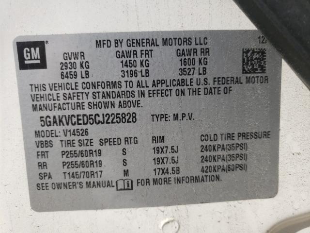 Photo 9 VIN: 5GAKVCED5CJ225828 - BUICK ENCLAVE 