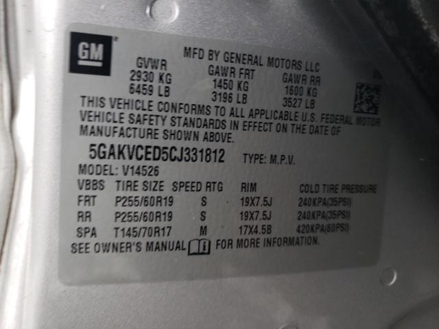 Photo 11 VIN: 5GAKVCED5CJ331812 - BUICK ENCLAVE 