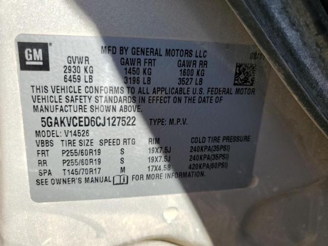 Photo 12 VIN: 5GAKVCED6CJ127522 - BUICK ENCLAVE 