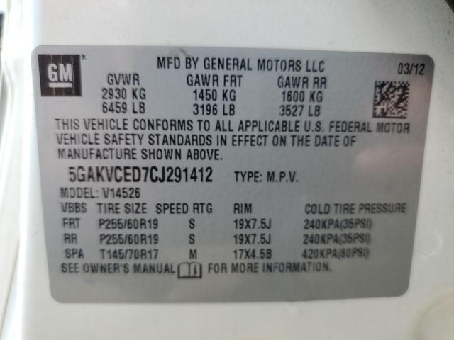 Photo 12 VIN: 5GAKVCED7CJ291412 - BUICK ENCLAVE 