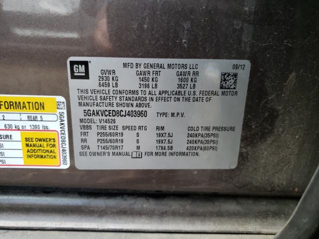 Photo 9 VIN: 5GAKVCED8CJ403960 - BUICK ENCLAVE 