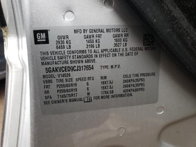 Photo 12 VIN: 5GAKVCED9CJ317654 - BUICK ENCLAVE 