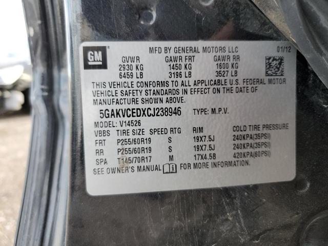 Photo 12 VIN: 5GAKVCEDXCJ238946 - BUICK ENCLAVE 