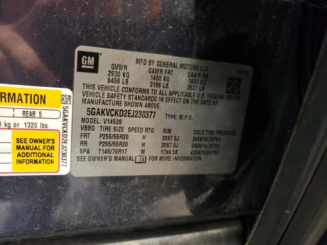 Photo 13 VIN: 5GAKVCKD2EJ230377 - BUICK ENCLAVE 