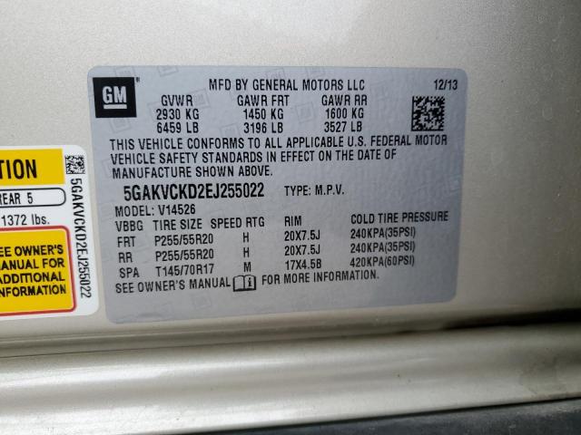 Photo 13 VIN: 5GAKVCKD2EJ255022 - BUICK ENCLAVE 