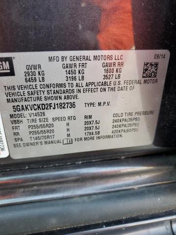 Photo 13 VIN: 5GAKVCKD2FJ182736 - BUICK ENCLAVE 