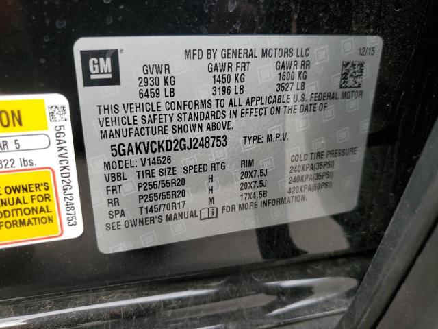 Photo 13 VIN: 5GAKVCKD2GJ248753 - BUICK ENCLAVE 