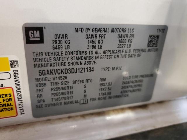 Photo 12 VIN: 5GAKVCKD3DJ121134 - BUICK ENCLAVE 