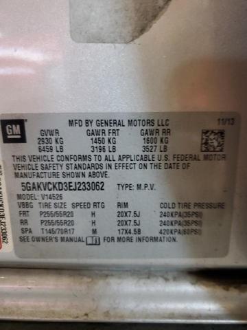 Photo 12 VIN: 5GAKVCKD3EJ233062 - BUICK ENCLAVE 