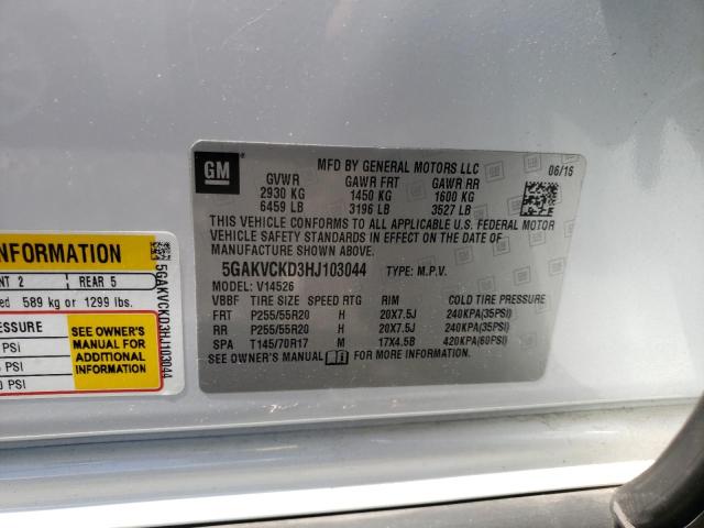 Photo 9 VIN: 5GAKVCKD3HJ103044 - BUICK ENCLAVE 