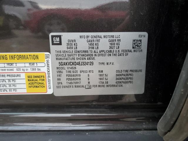 Photo 12 VIN: 5GAKVCKD4EJ324129 - BUICK ENCLAVE 