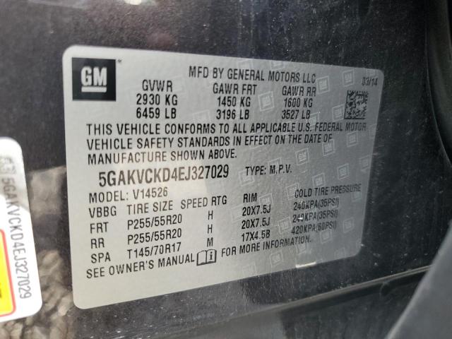 Photo 13 VIN: 5GAKVCKD4EJ327029 - BUICK ENCLAVE 