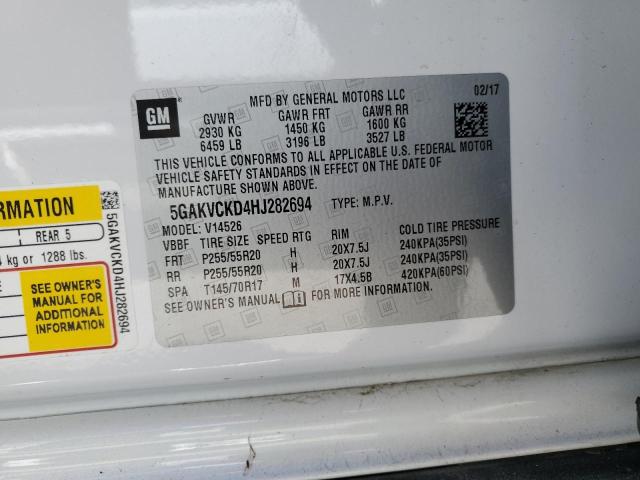 Photo 12 VIN: 5GAKVCKD4HJ282694 - BUICK ENCLAVE 