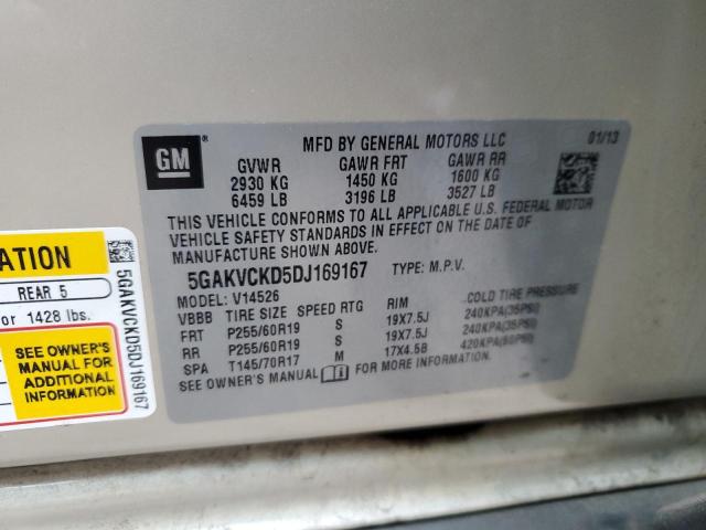 Photo 12 VIN: 5GAKVCKD5DJ169167 - BUICK ENCLAVE 