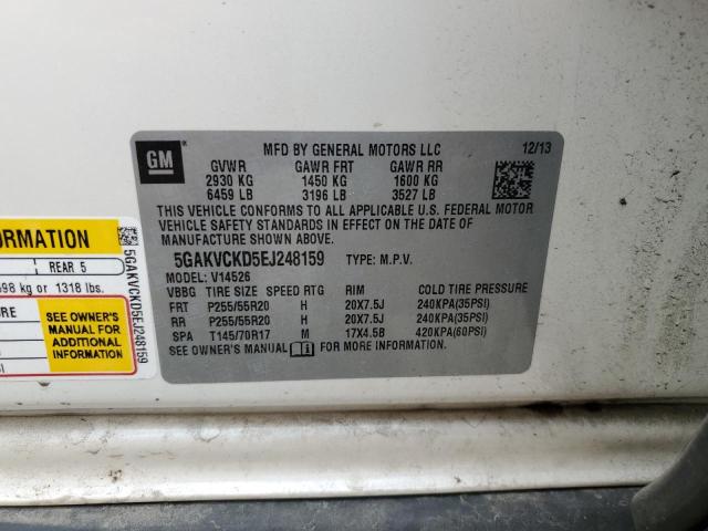 Photo 12 VIN: 5GAKVCKD5EJ248159 - BUICK ENCLAVE 