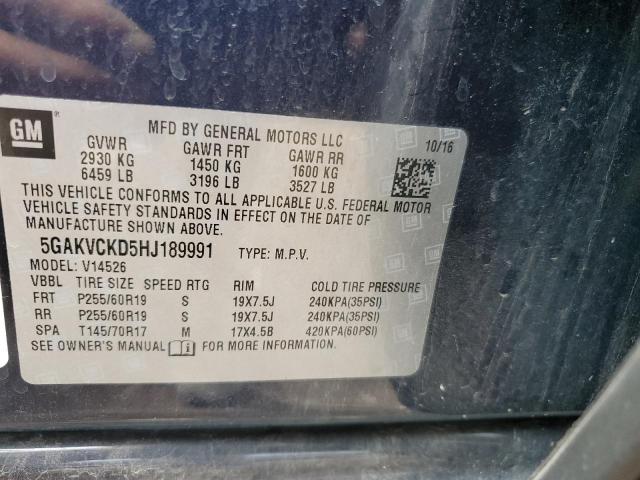 Photo 13 VIN: 5GAKVCKD5HJ189991 - BUICK ENCLAVE 