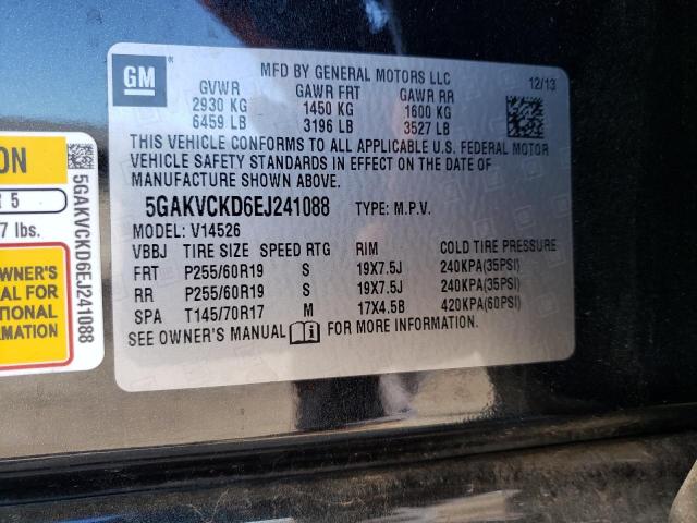 Photo 9 VIN: 5GAKVCKD6EJ241088 - BUICK ENCLAVE 