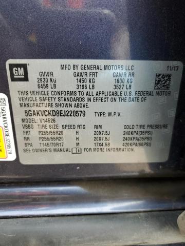 Photo 12 VIN: 5GAKVCKD8EJ220579 - BUICK ENCLAVE 