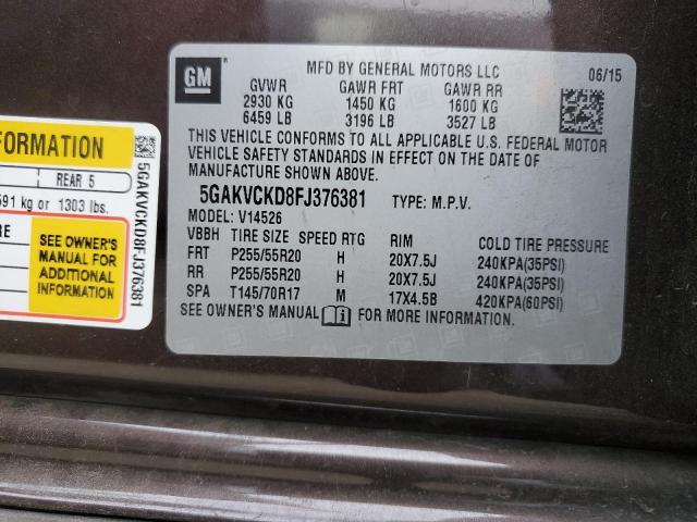 Photo 13 VIN: 5GAKVCKD8FJ376381 - BUICK ENCLAVE 