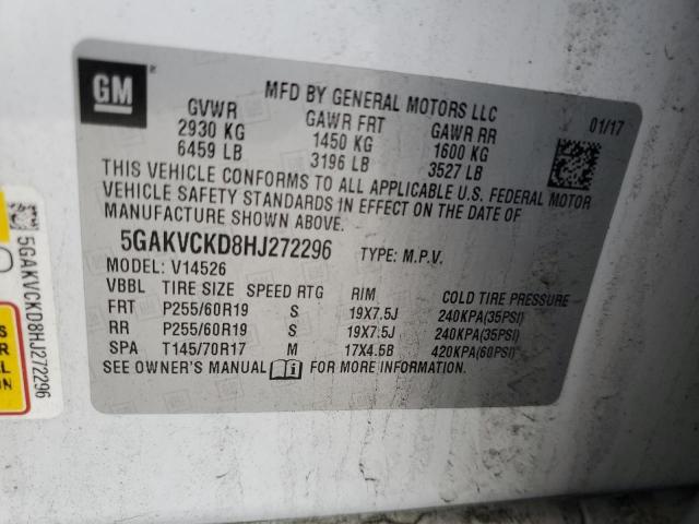 Photo 12 VIN: 5GAKVCKD8HJ272296 - BUICK ENCLAVE 