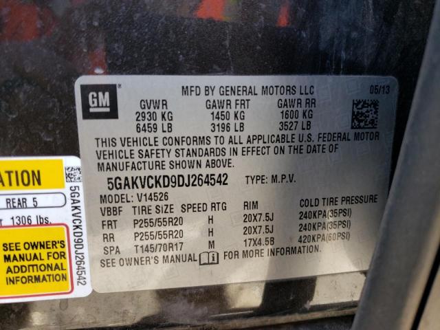 Photo 11 VIN: 5GAKVCKD9DJ264542 - BUICK ENCLAVE 