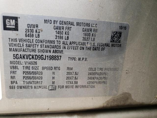 Photo 12 VIN: 5GAKVCKD9GJ198837 - BUICK ENCLAVE 