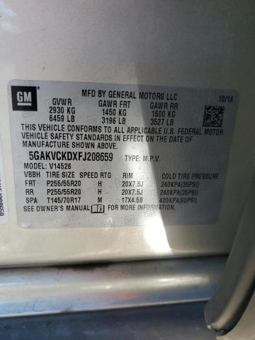 Photo 12 VIN: 5GAKVCKDXFJ208659 - BUICK ENCLAVE 