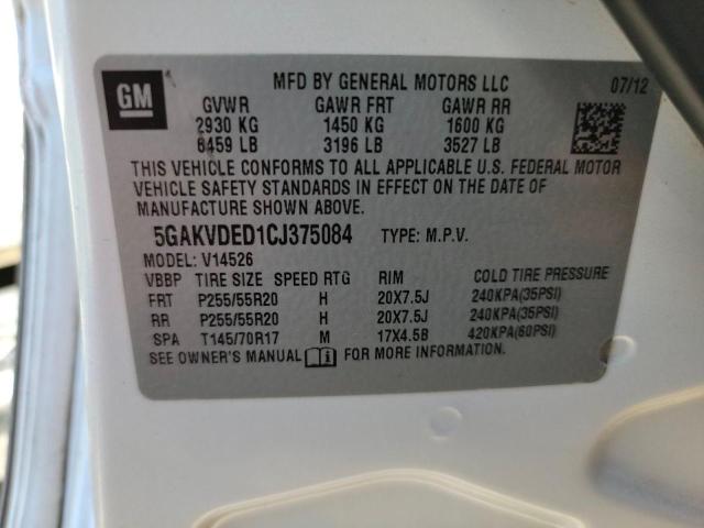 Photo 9 VIN: 5GAKVDED1CJ375084 - BUICK ENCLAVE 