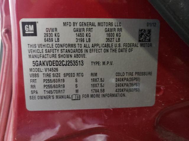 Photo 13 VIN: 5GAKVDED2CJ253513 - BUICK ENCLAVE 