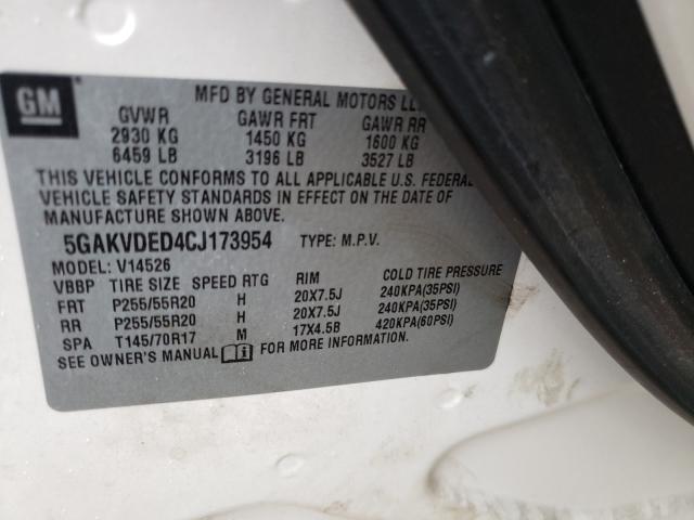 Photo 9 VIN: 5GAKVDED4CJ173954 - BUICK ENCLAVE 