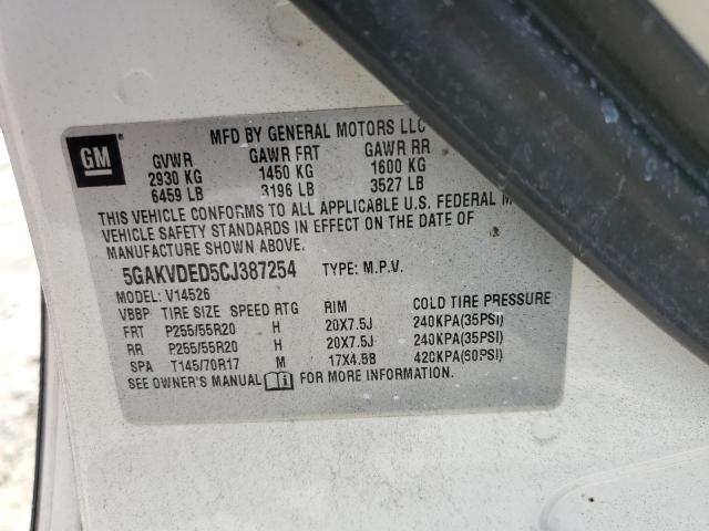 Photo 11 VIN: 5GAKVDED5CJ387254 - BUICK ENCLAVE 