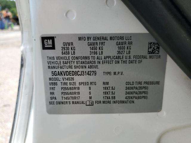 Photo 12 VIN: 5GAKVDED8CJ314279 - BUICK ENCLAVE 