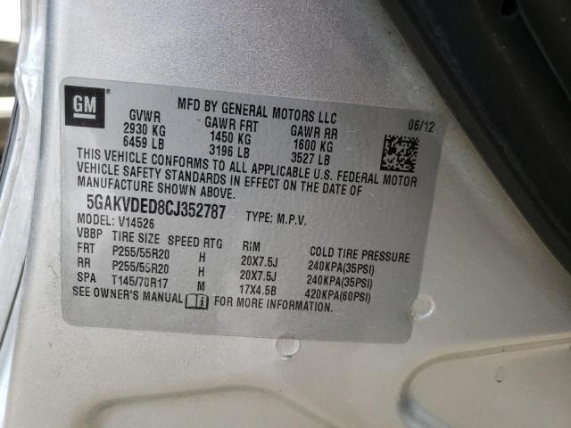 Photo 9 VIN: 5GAKVDED8CJ352787 - BUICK ENCLAVE 