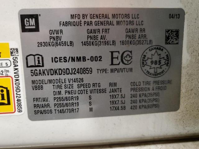 Photo 13 VIN: 5GAKVDKD9DJ240859 - BUICK ENCLAVE 