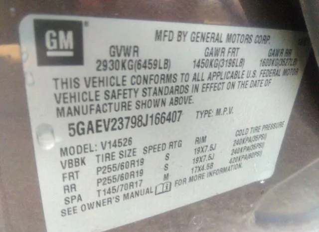 Photo 8 VIN: 5GALRBED3AJ138459 - BUICK ENCLAVE 