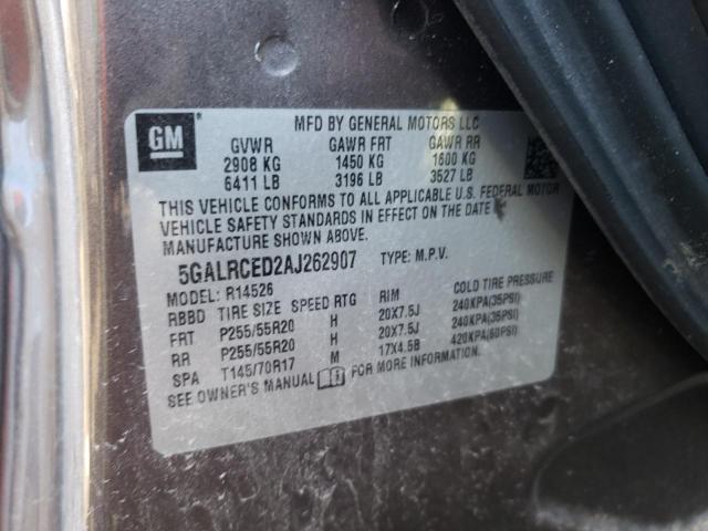 Photo 12 VIN: 5GALRCED2AJ262907 - BUICK ENCLAVE 