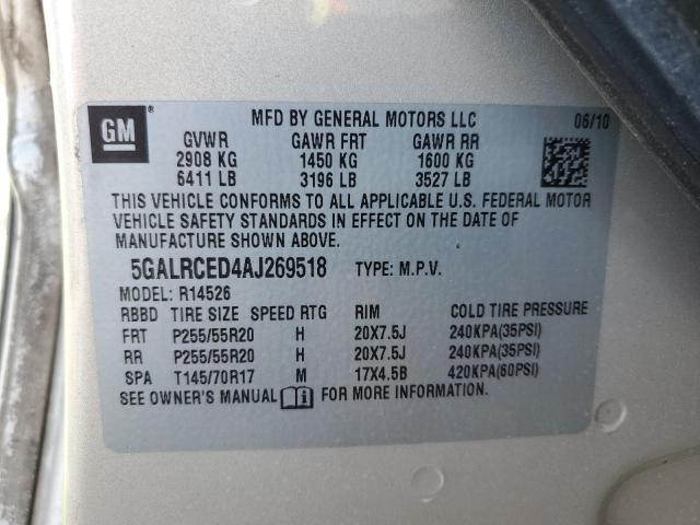 Photo 13 VIN: 5GALRCED4AJ269518 - BUICK ENCLAVE 