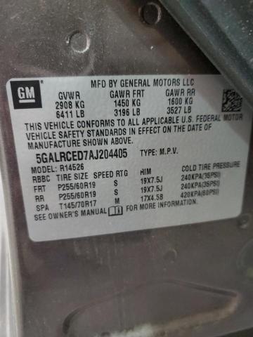 Photo 12 VIN: 5GALRCED7AJ204405 - BUICK ENCLAVE CX 