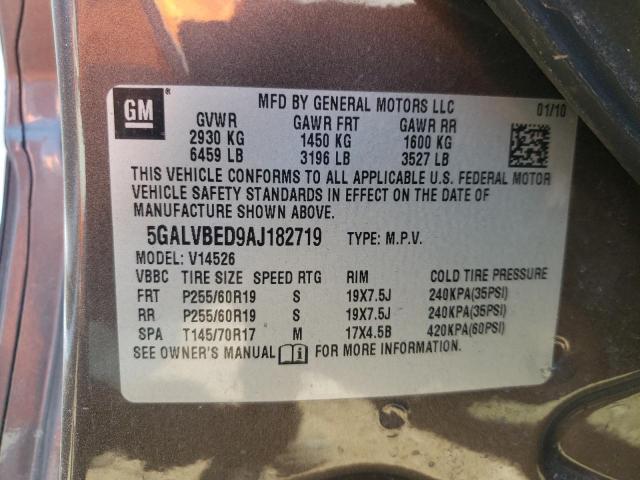 Photo 12 VIN: 5GALVBED9AJ182719 - BUICK ENCLAVE 